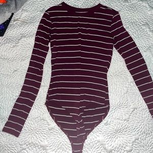 striped bodysuit